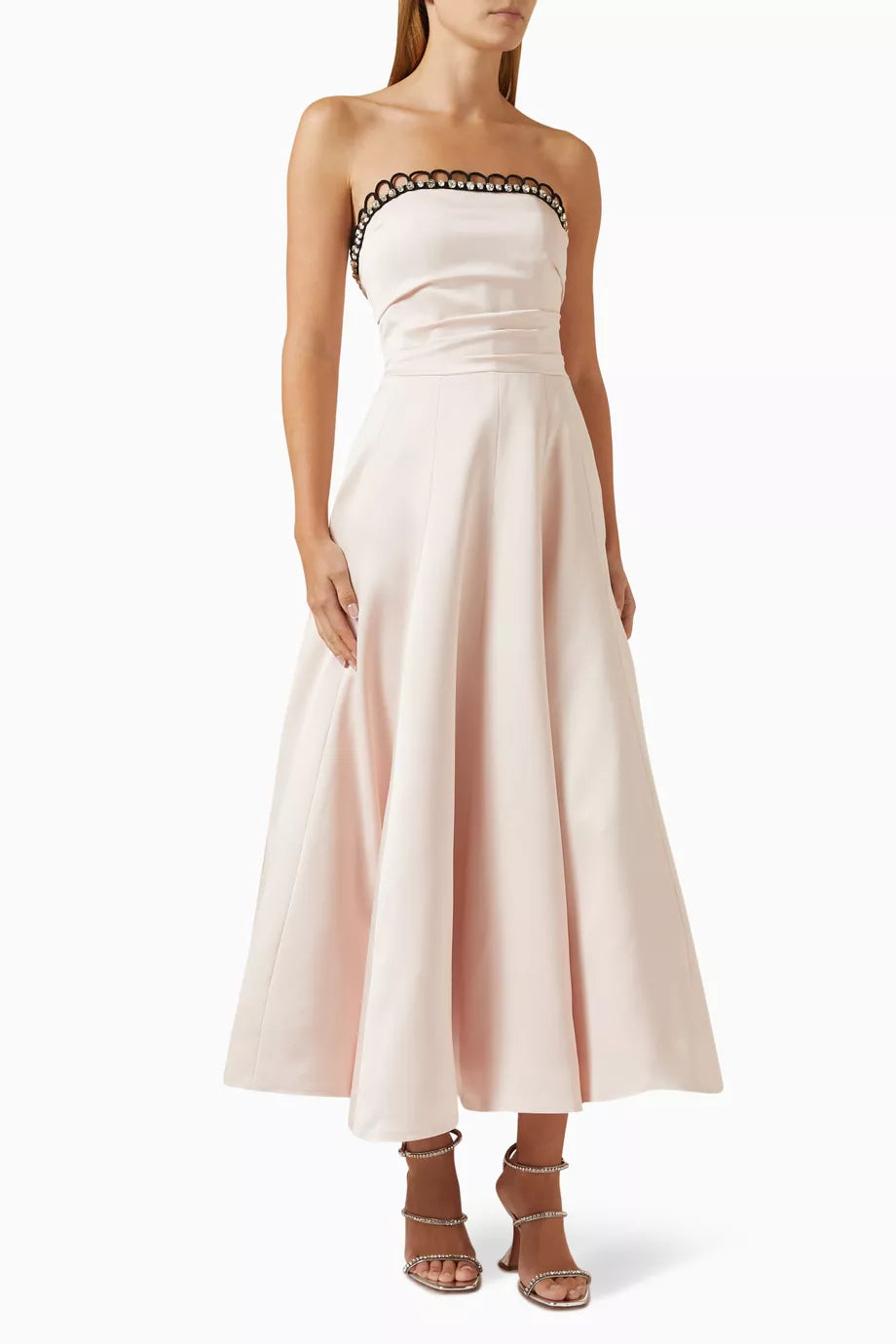 Leo Cinderella A-line Dress in Satin