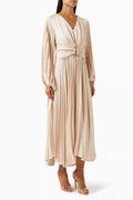 Pleated Midi Dress