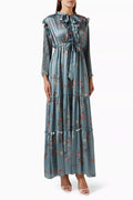 Floral-print Tiered Maxi Dress