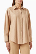 Embellished Shirt in Cotton-poplin