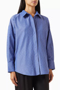 Embellished Shirt in Cotton-poplin
