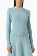 Love Capsule Sweater in Ottoman Wave Knit