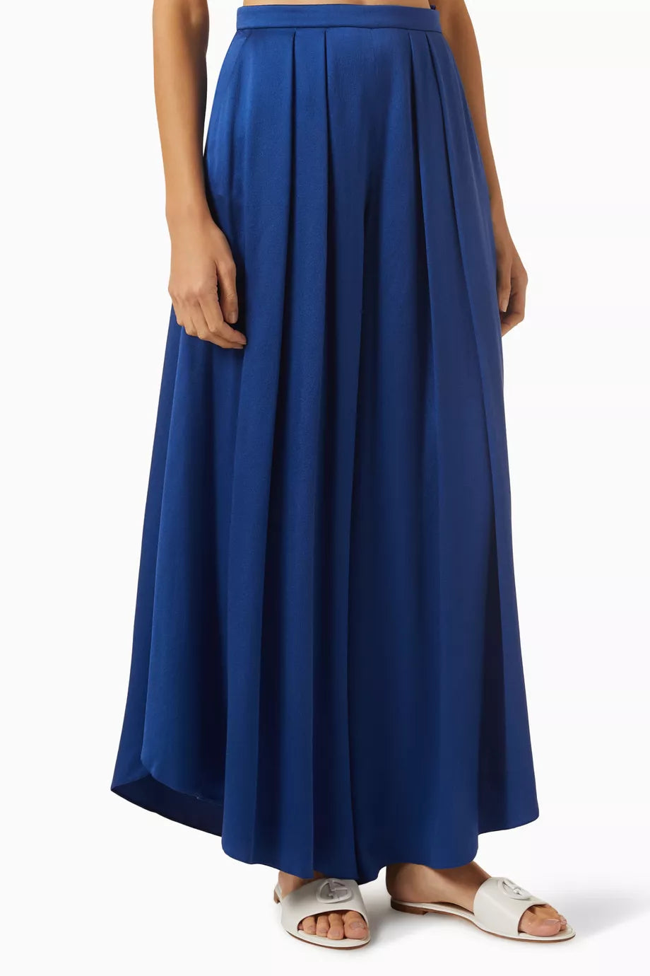 Love Capsule Wide-leg Pants in Silk