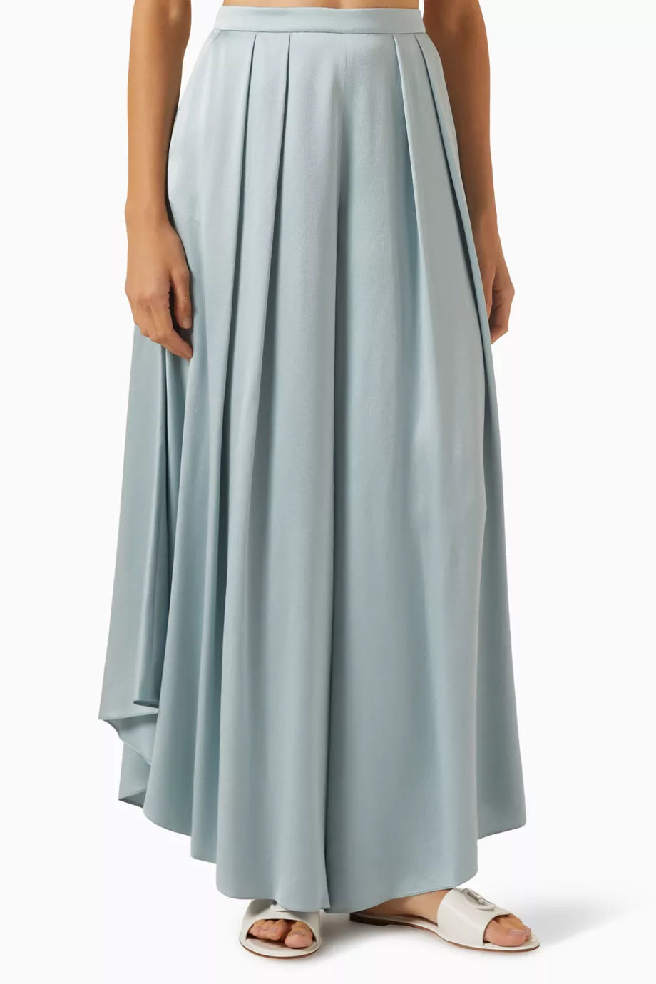 Love Capsule Wide-leg Pants in Silk