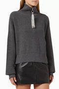 Embellished-tassel Sweater in Wool-knit
