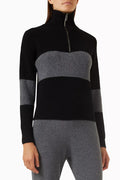 Colour-block Sweatshirt in Merino Wool
