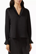Maisey Blouse in Satin