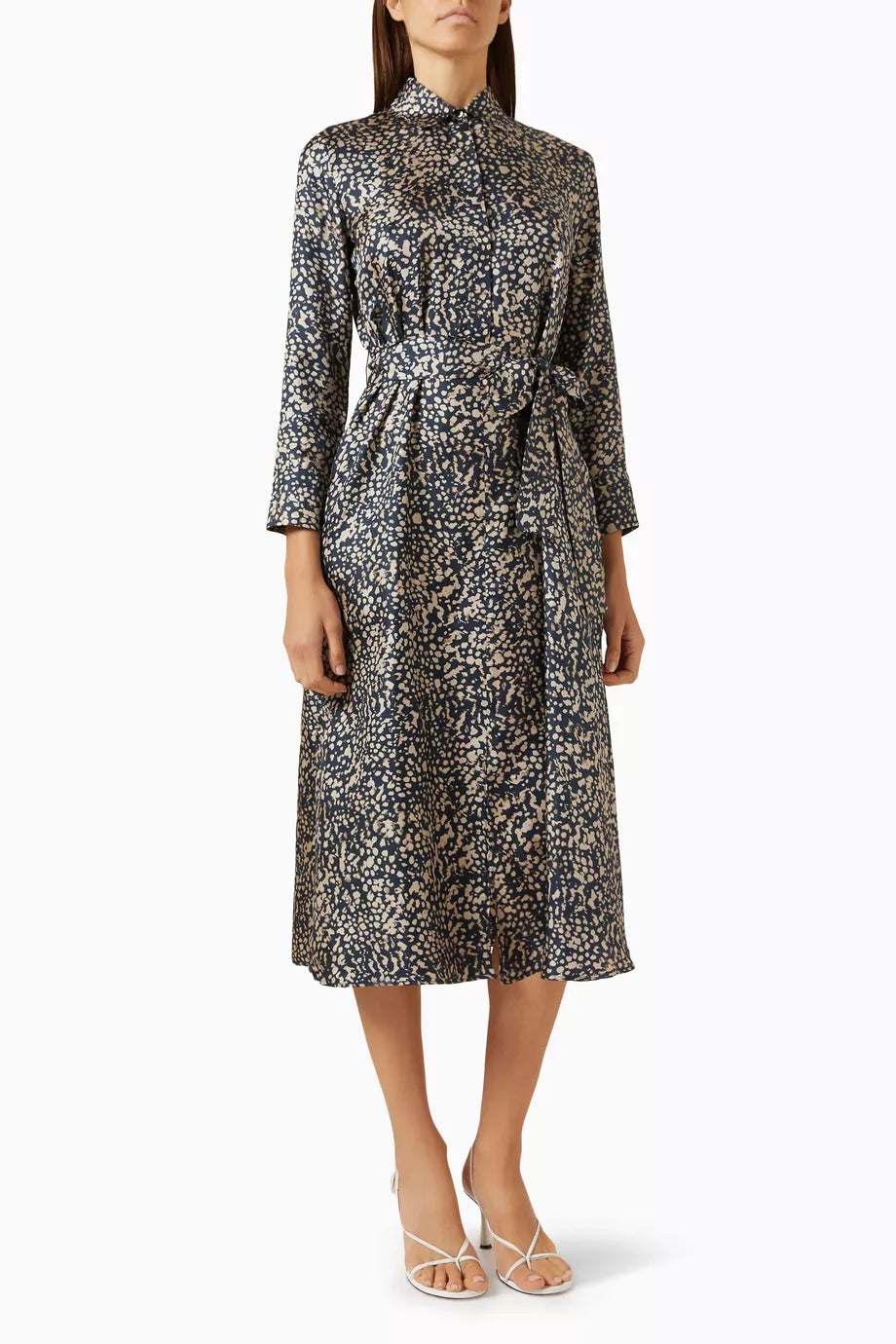 Gemma Midi Dress in Silk