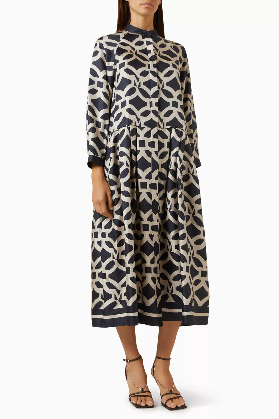 Rossana Dress in Silk Twill