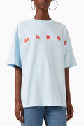 Logo-print Oversized T-shirt in Cotton