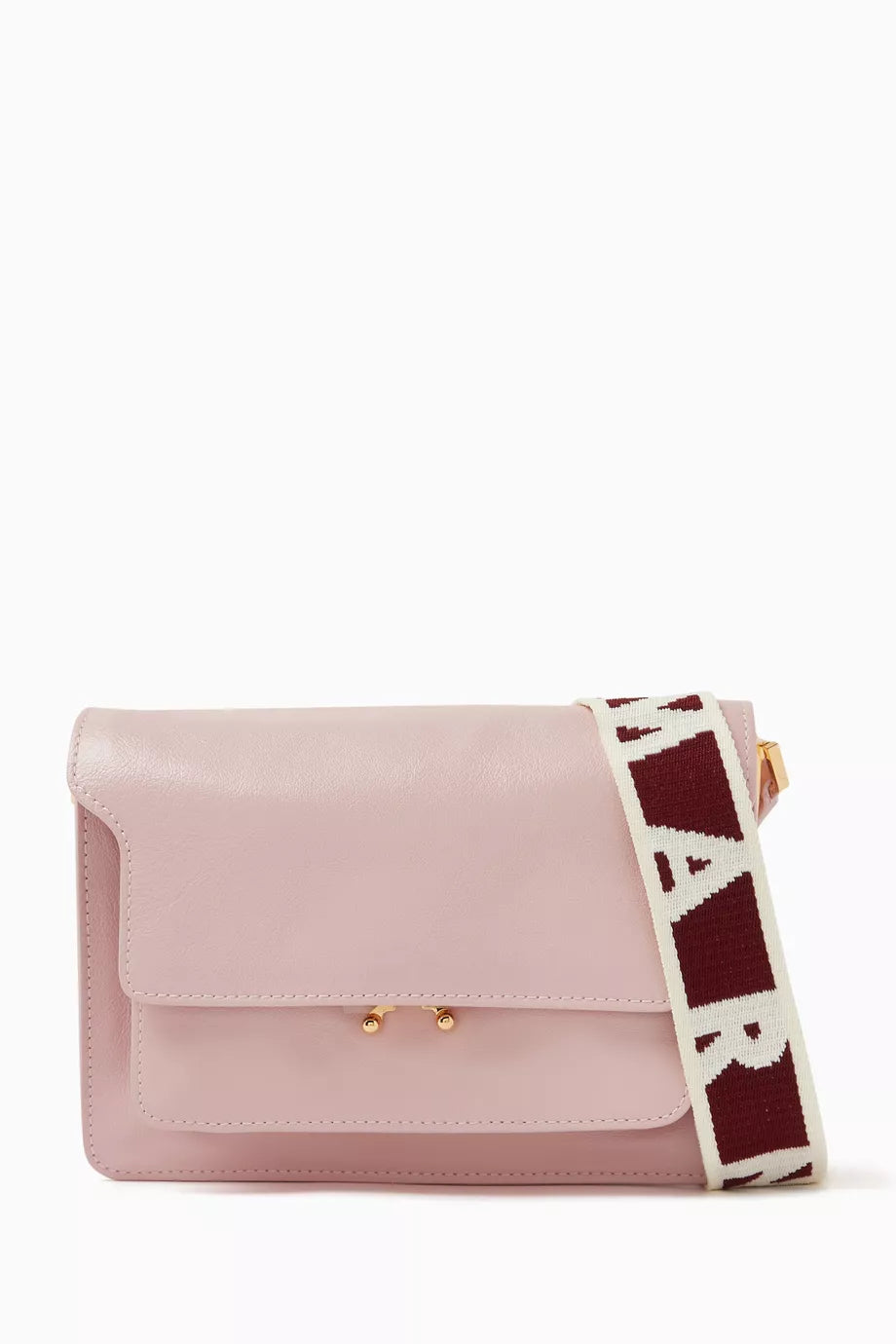 Medium Trunk Crossbody Bag in Smooth Leather