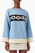 Intarsia-logo Sweater in Knit