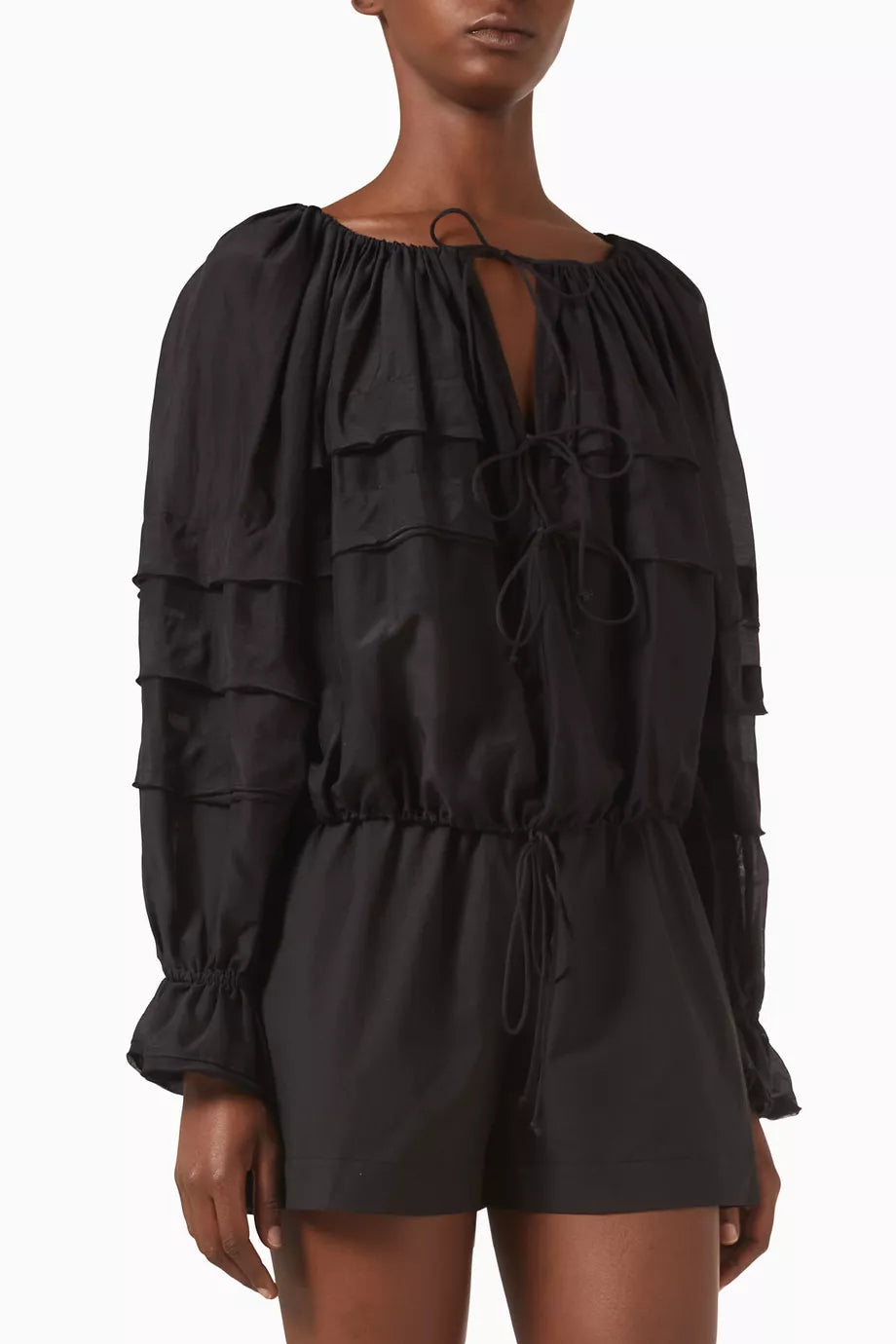 Cora Floral-print Blouse in Cotton-silk