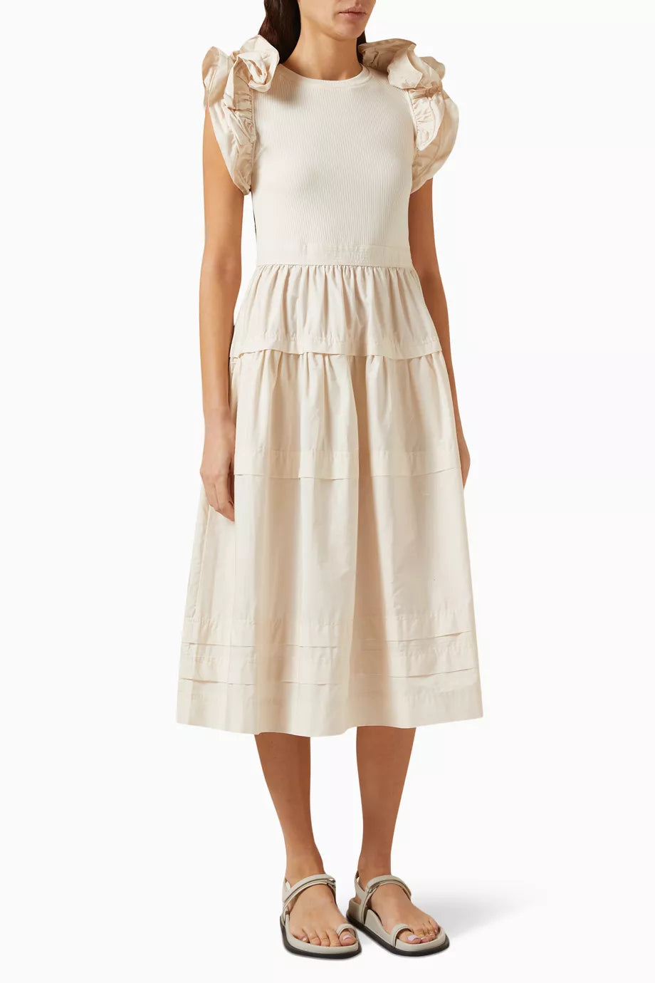 Francine Midi Dress in Cotton