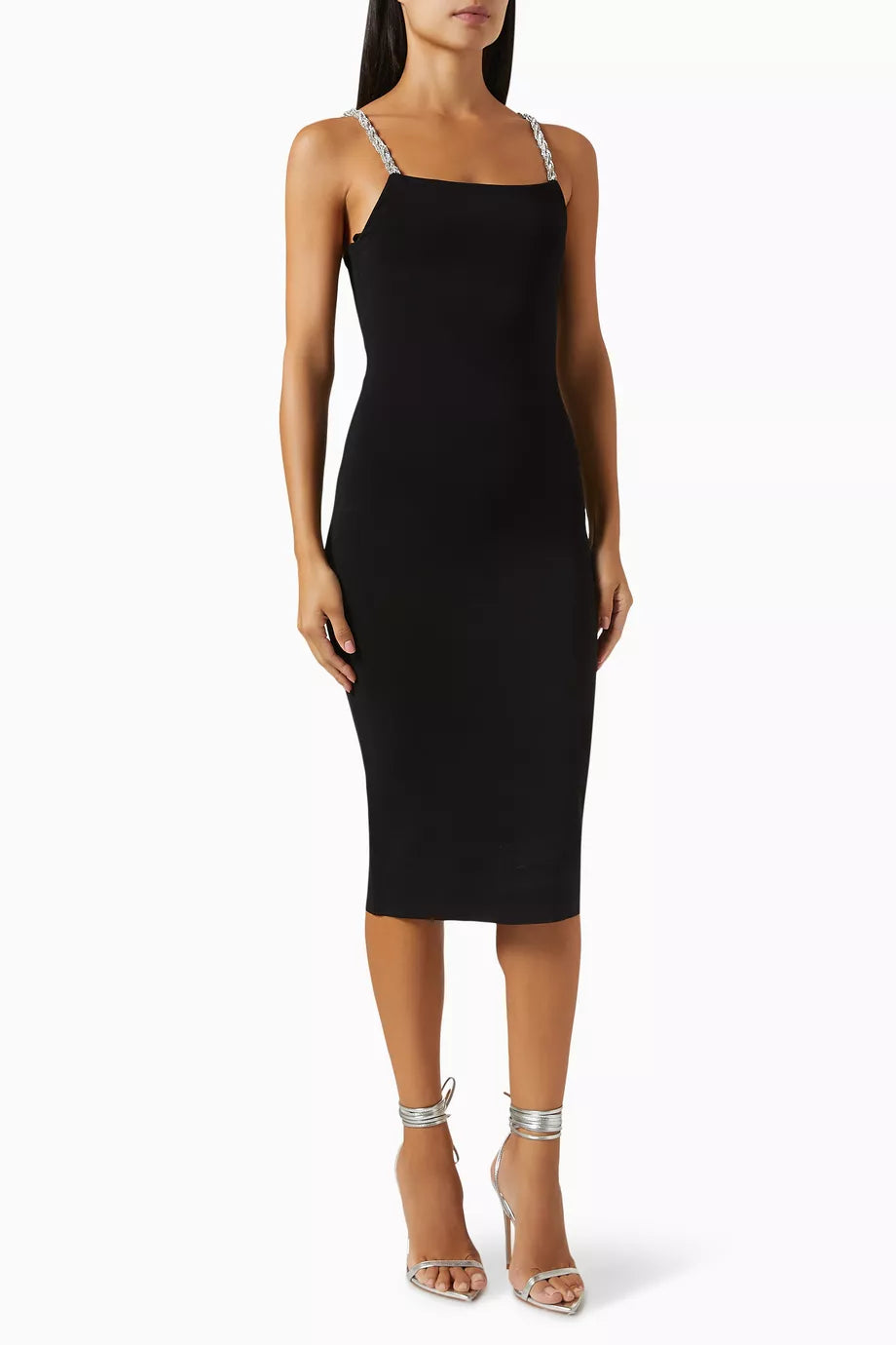 Valda Embellished Strap Dress in Rayon-jersey