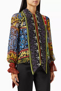 Lloyd Tie-up Top in Silk