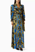 Alisa Wrap Shirt Maxi Dress in Viscose