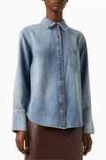 Finely Oversized Shirt in Denim