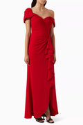 Drea Waterfall Flounce Gown