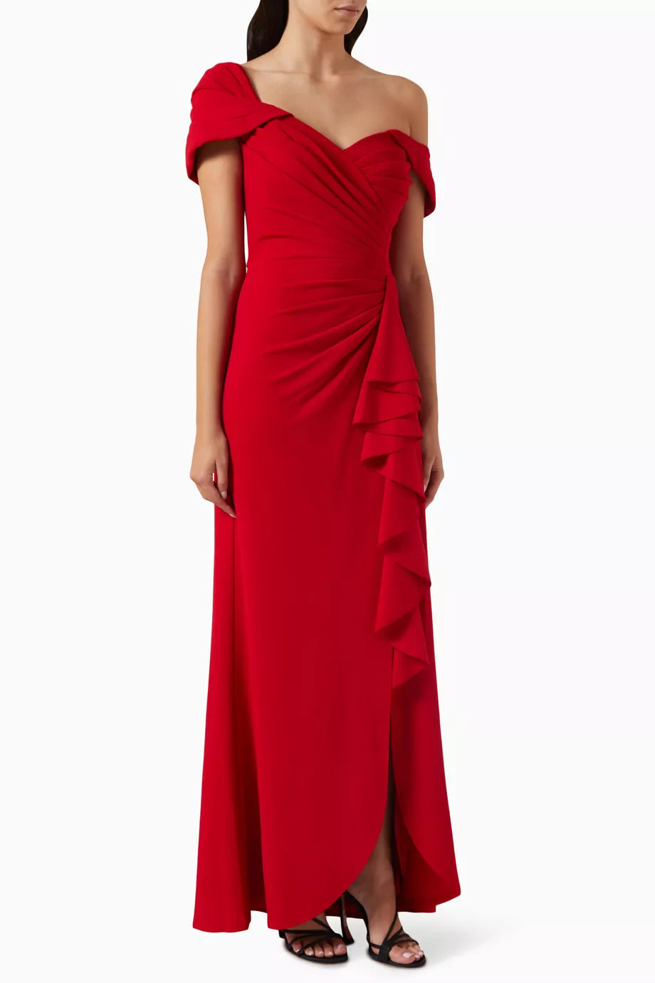 Drea Waterfall Flounce Gown