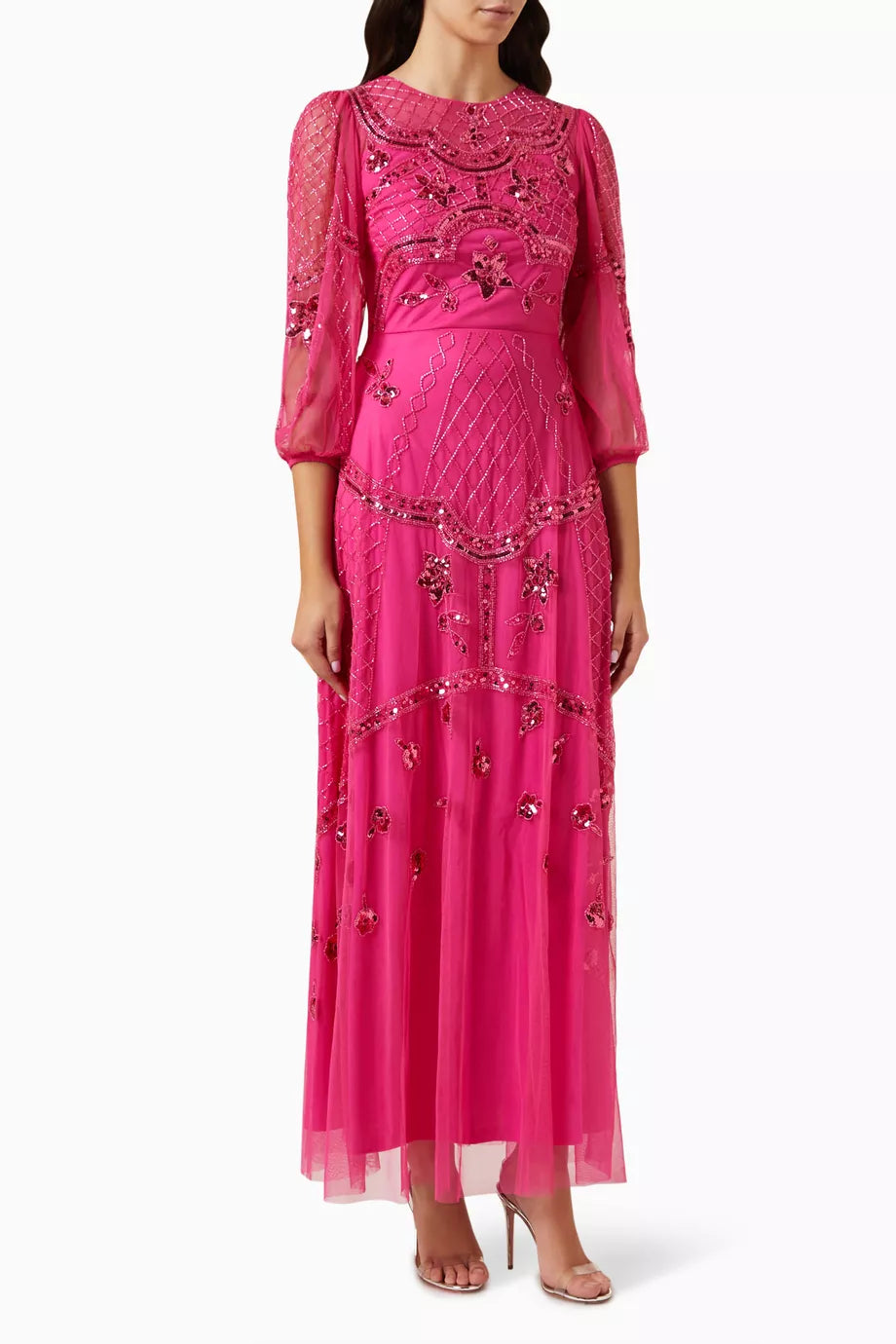Sequin Embellished Maxi Dress
