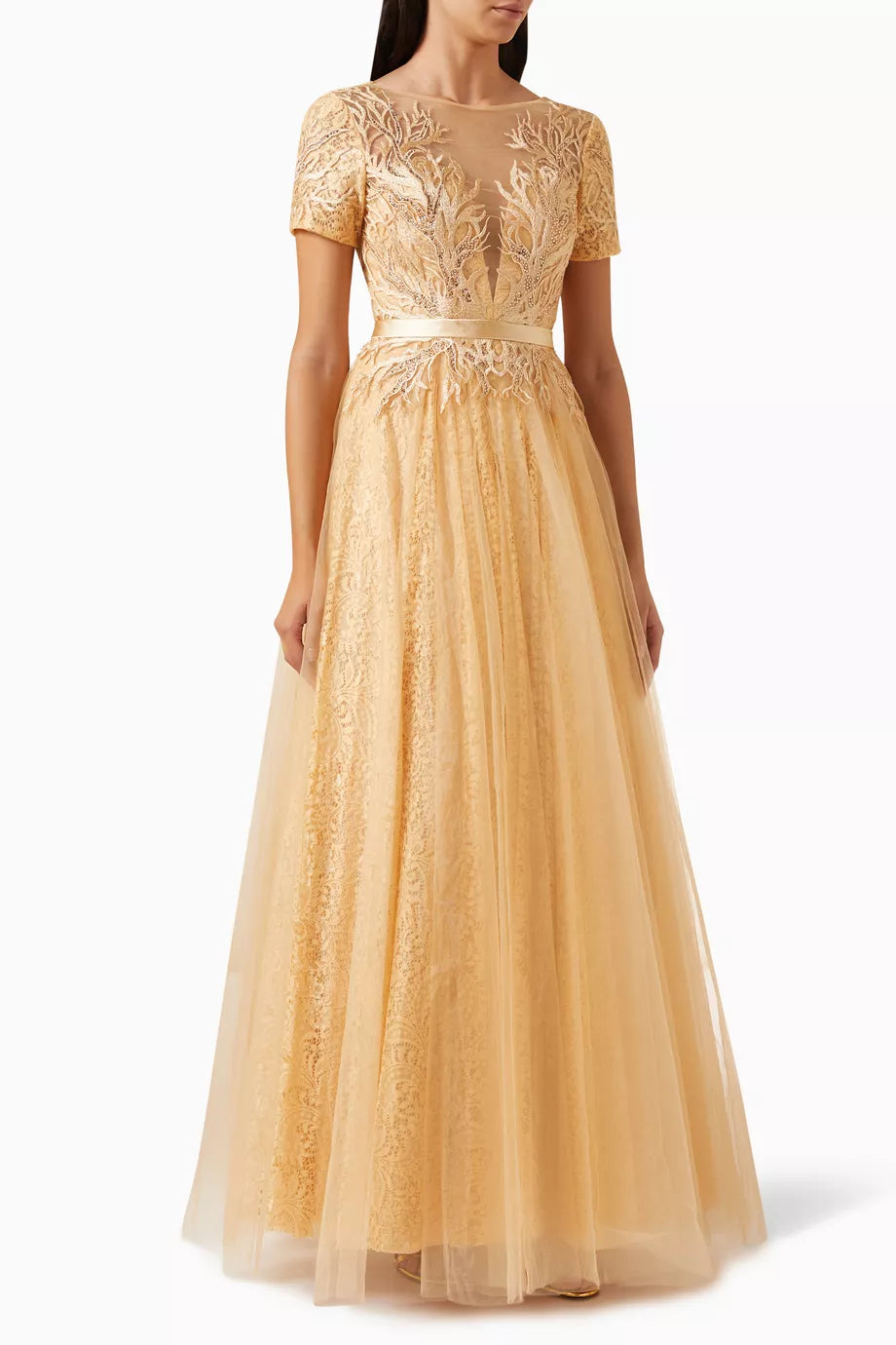 Embellished Gown in Tulle