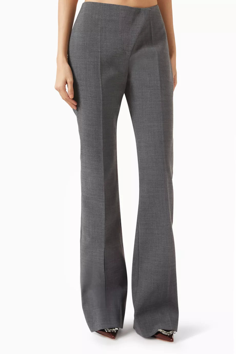 High-waist Pants in Virgin-wool