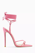 Kika 120 Lace-up Sandals in Vegan Leather
