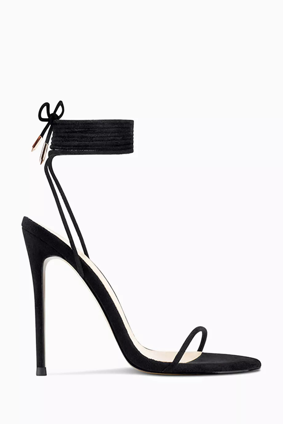 Barely There 120 Lace-up Sandals in Vegan Suede