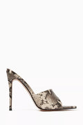 Gianni 120 Mule Sandals in Vegan Patent Leather