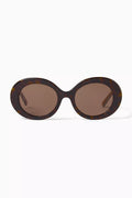 Oval Sunglasses in Acetate