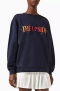 Magic Saturn Crewneck Sweatshirt in Organic Cotton Terry