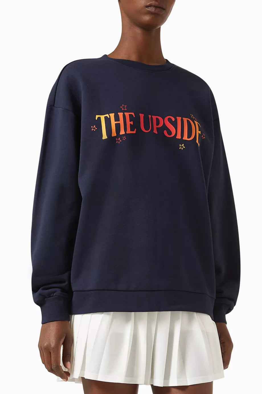 Magic Saturn Crewneck Sweatshirt in Organic Cotton Terry