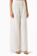 Astrid Pants in Silk-Linen Blend