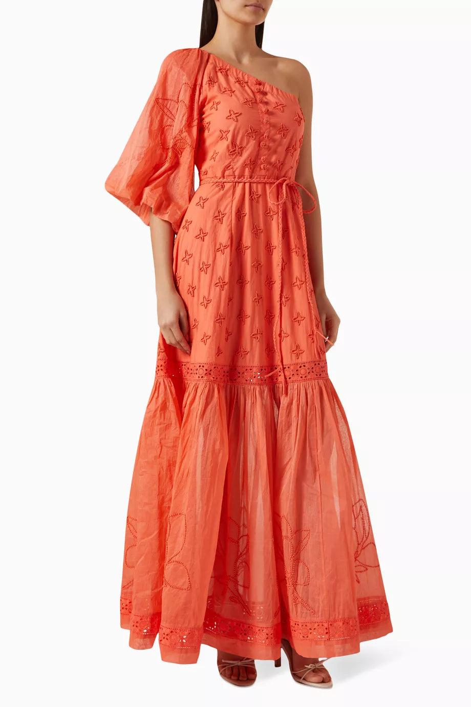 Francine Bead Maxi Dress in Organic Cotton