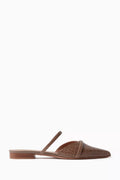 Frankie Flats in Croc-embossed Leather