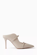 Maureen 85 Mules in Croc-embossed Leather