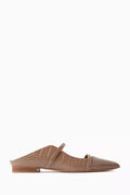 Maureen Flats in Croc-embossed Leather