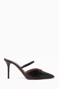 Frankie 85 Mules in Croc-embossed Leather