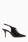 Alessandra 70 Lace-up Pumps in Leather