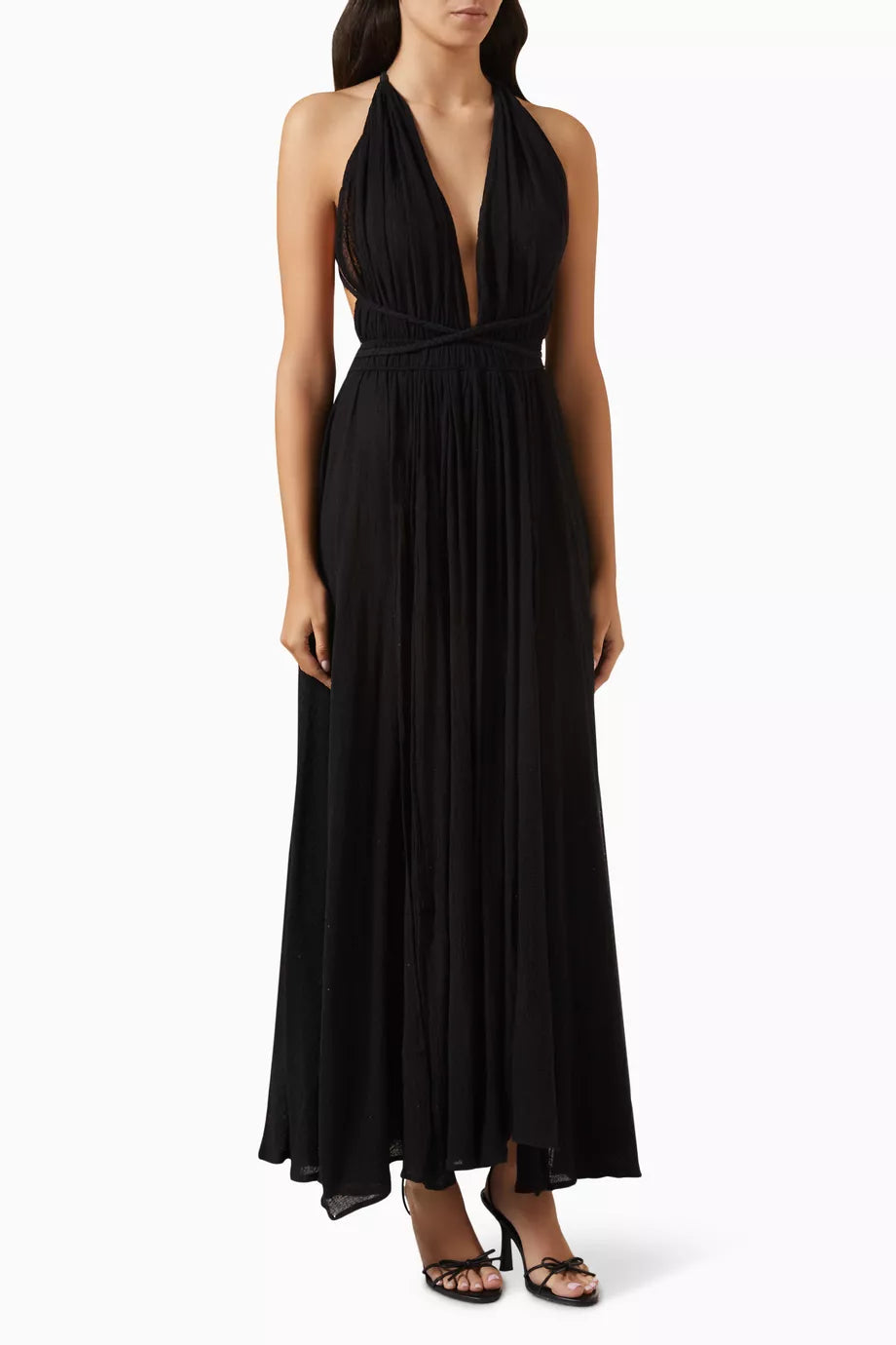 Hera Maxi Dress in Cotton-gauze