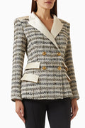 Double-breasted Jacket in Tweed