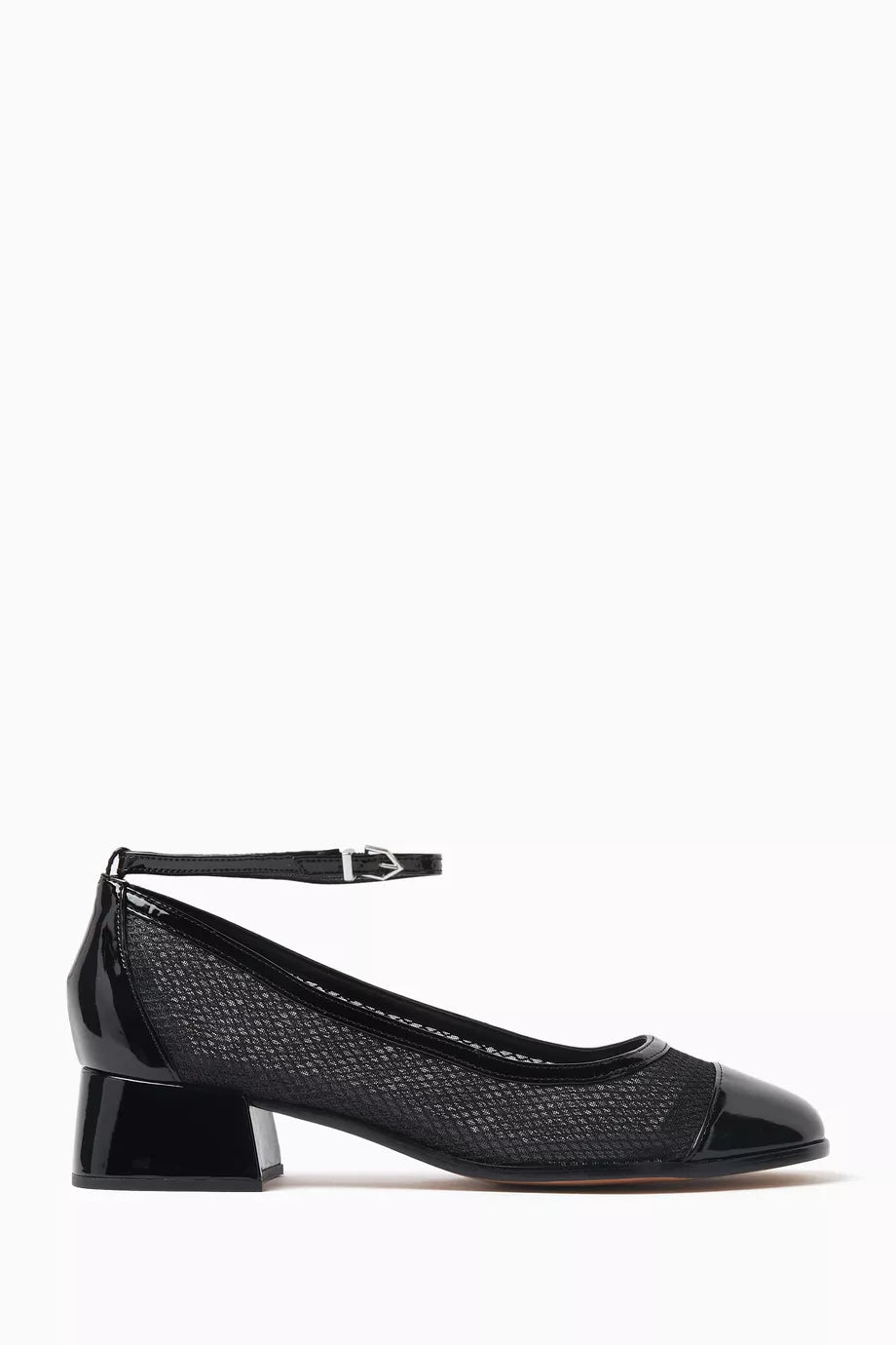 Dorothy 40 Mary-Jane Pumps in Mesh & Leather