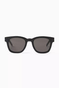 Logo-detail Rectangular Sunglasses in Recycled Acetate