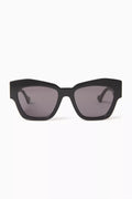 Havana Square-eye Sunglasses in Acetate