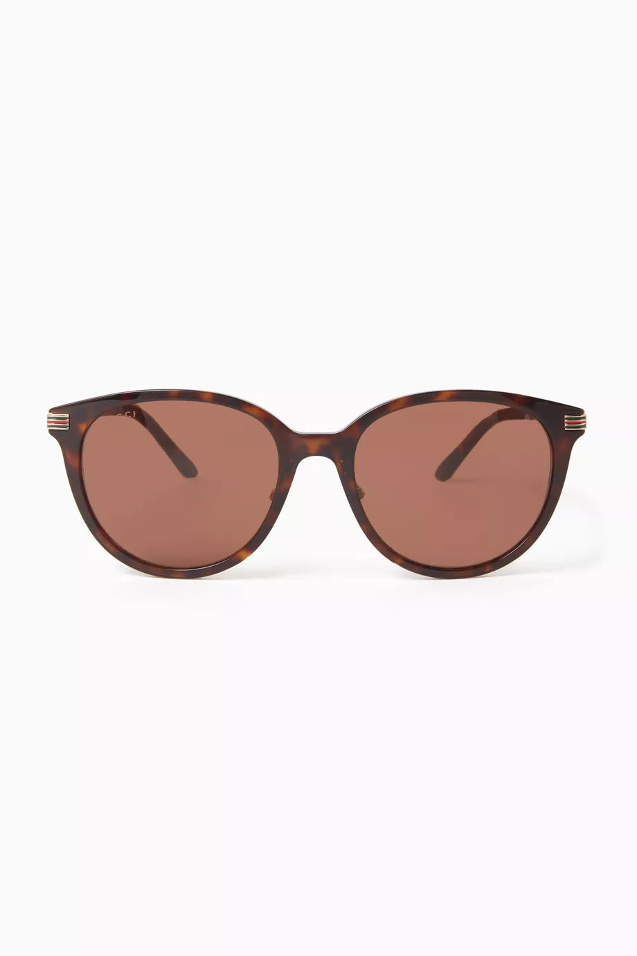 Havana Round-eye Sunglasses in Recycled Acetate