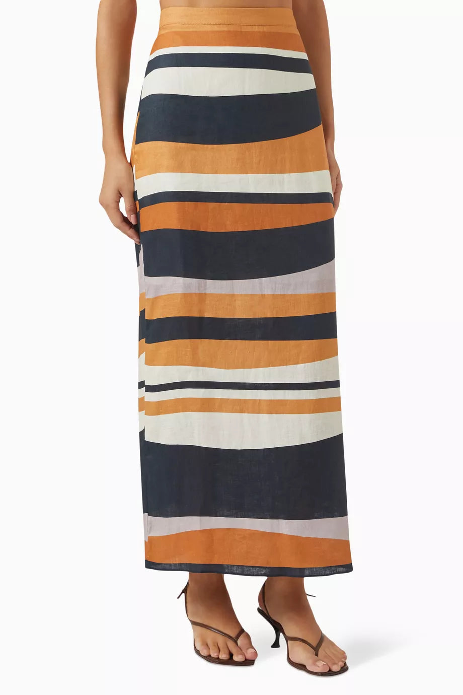 Magda High-waisted Skirt in Linen