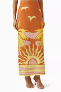 Magda High-waisted Skirt in Linen