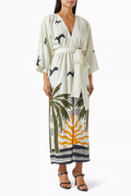 Federica Kimono Dress in Linen