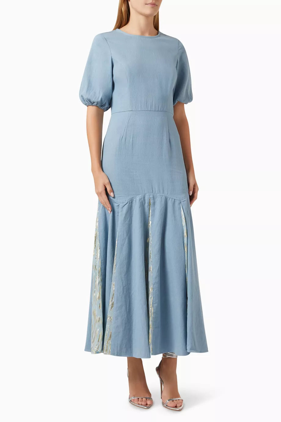 Jacquard Monty Dress in Denim